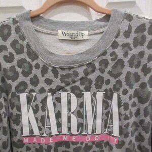 Karma Made Me Do It Women's Sweatshirt size M (7-9)